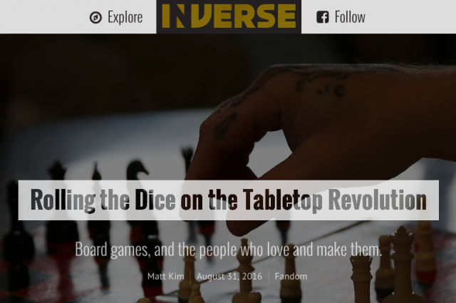 The Game Crafter - Rolling the Dice on the Tabletop Revolution - Inverse.com